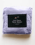 Lavender Cozy Fleece Throw Blanket