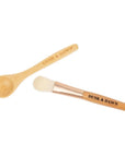 Brush + Spoon Set For Clay Mask Application