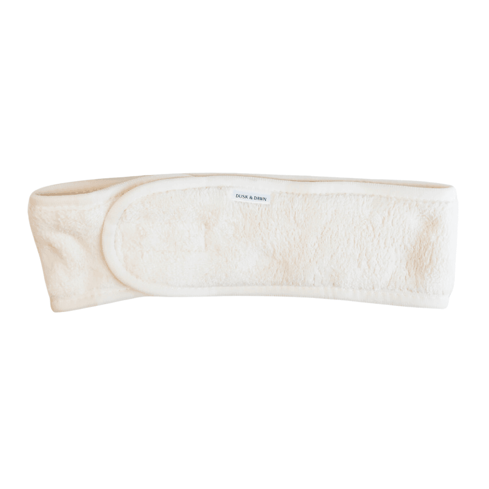 Coral Fleece Spa Headband - Cream