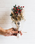 Holly Dried Flower Mini Bouquet