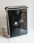 Black Luxe Faux Fur Throw Blanket