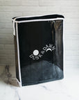 Black Luxe Faux Fur Throw Blanket