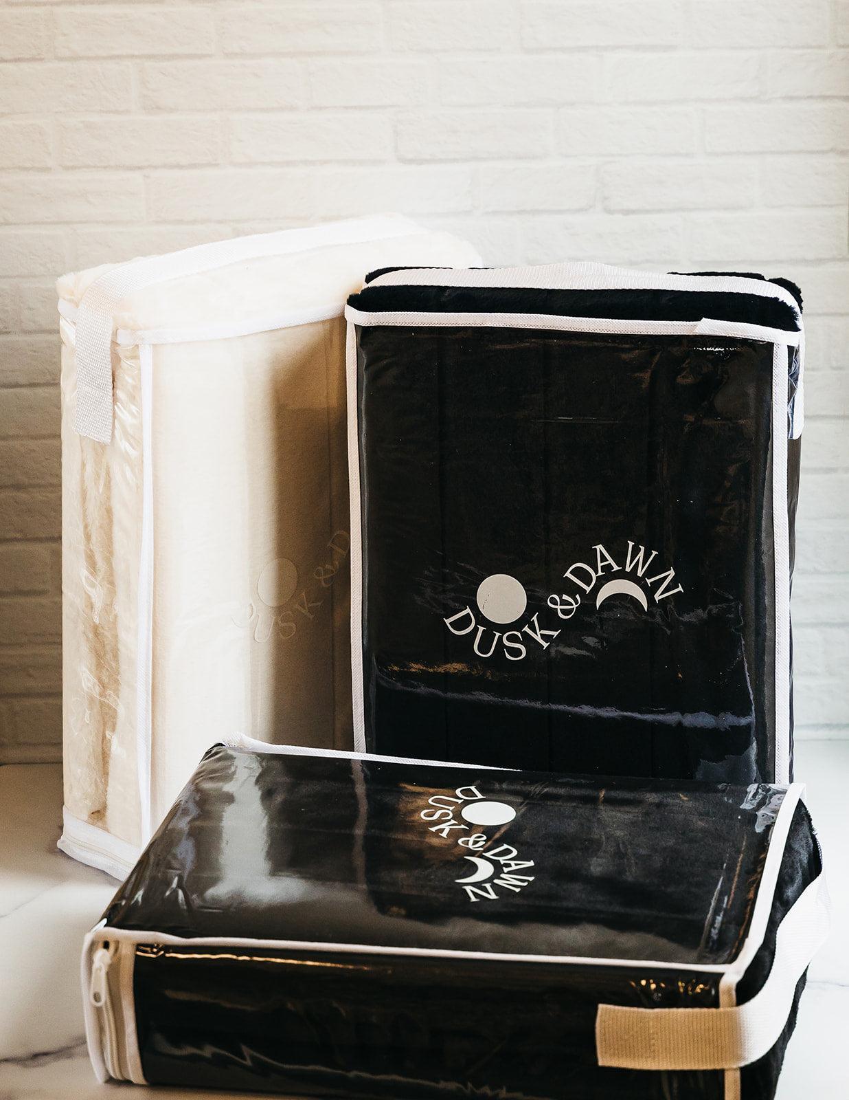 Black Luxe Faux Fur Throw Blanket