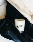 Black Luxe Faux Fur Throw Blanket