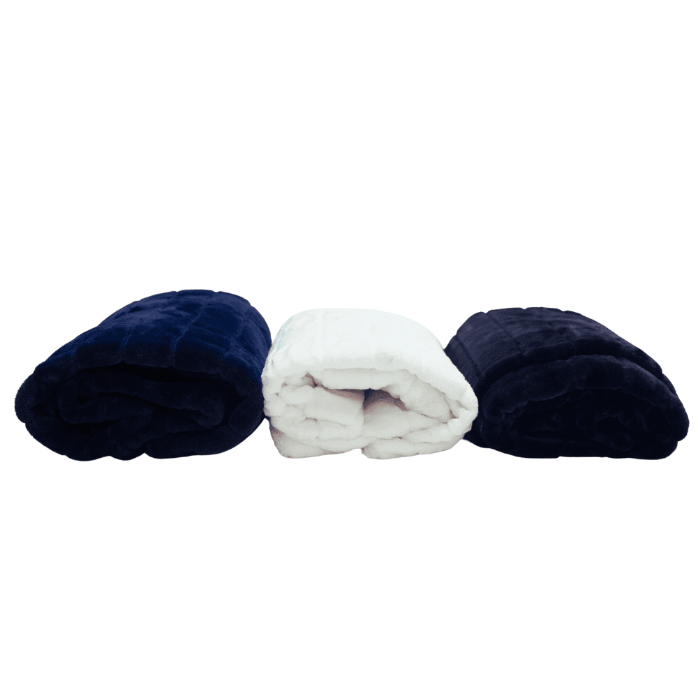 Black Luxe Faux Fur Throw Blanket