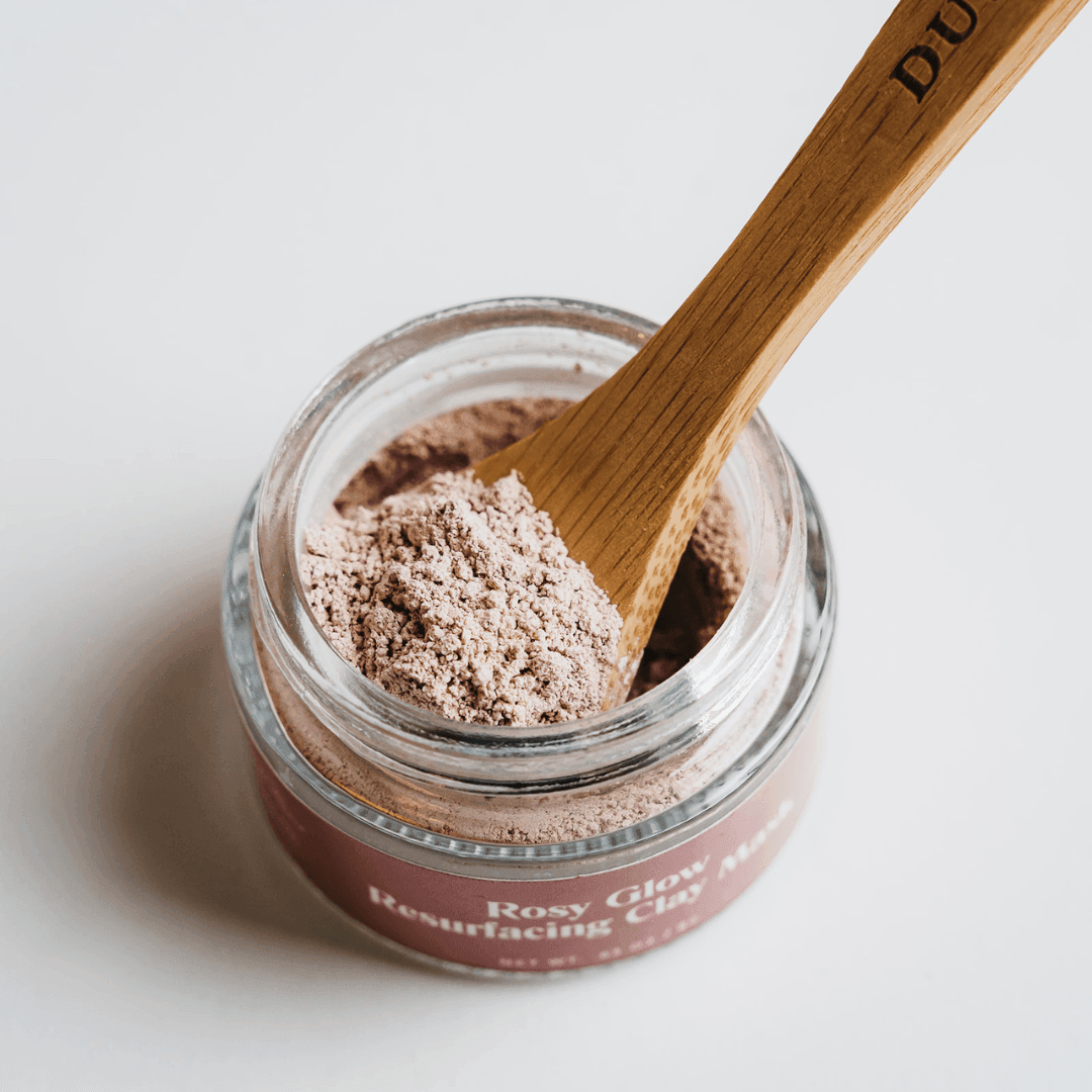 Rosy Glow Resurfacing Clay Mask - 9g Glass Jar