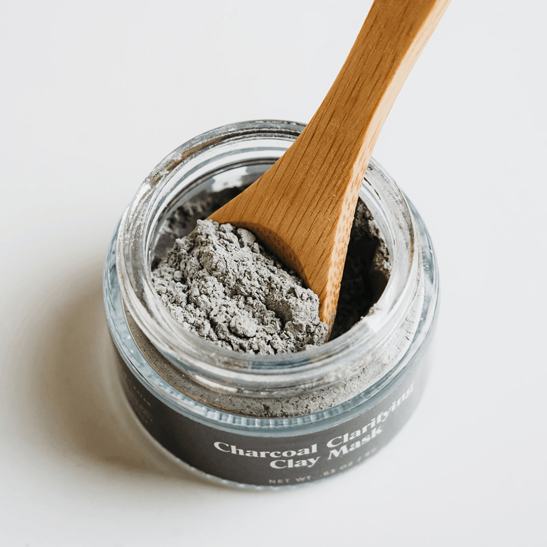 Charcoal Clarifying Clay Mask  - 9g Glass Jar