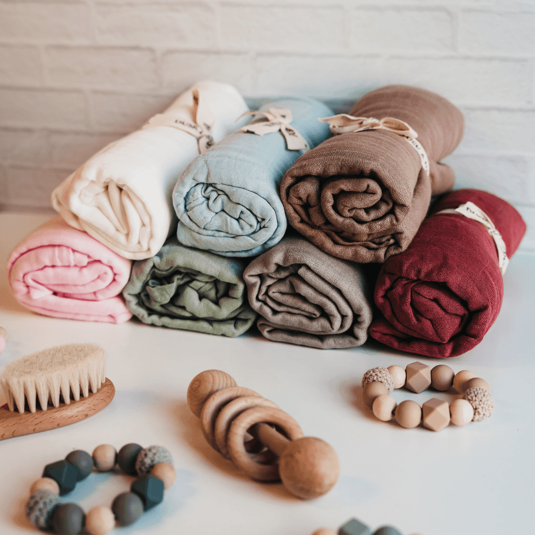 Muslin Swaddle Blanket - Ivory
