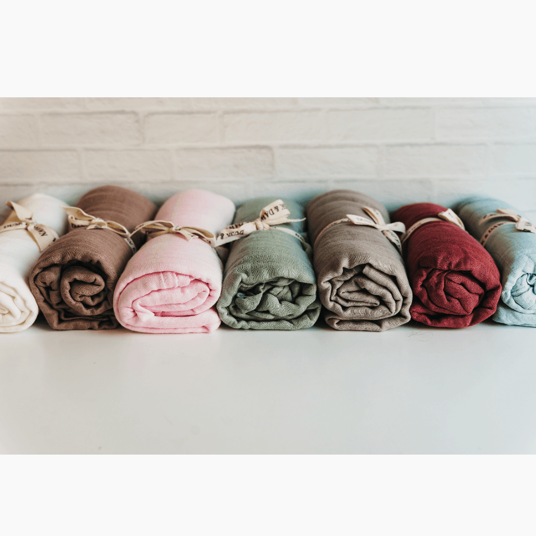 Muslin Swaddle Blanket  - Taupe