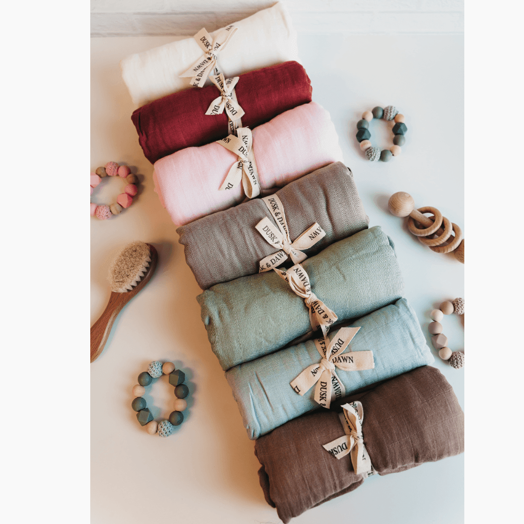 Muslin Swaddle Blanket - Ivory