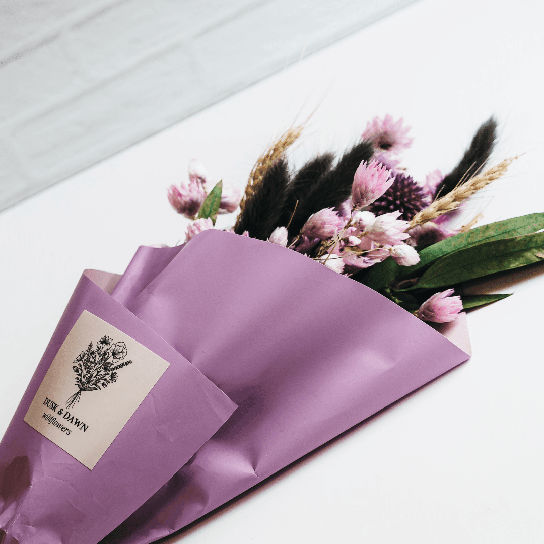 Iris Dried Flower Mini Bouquet