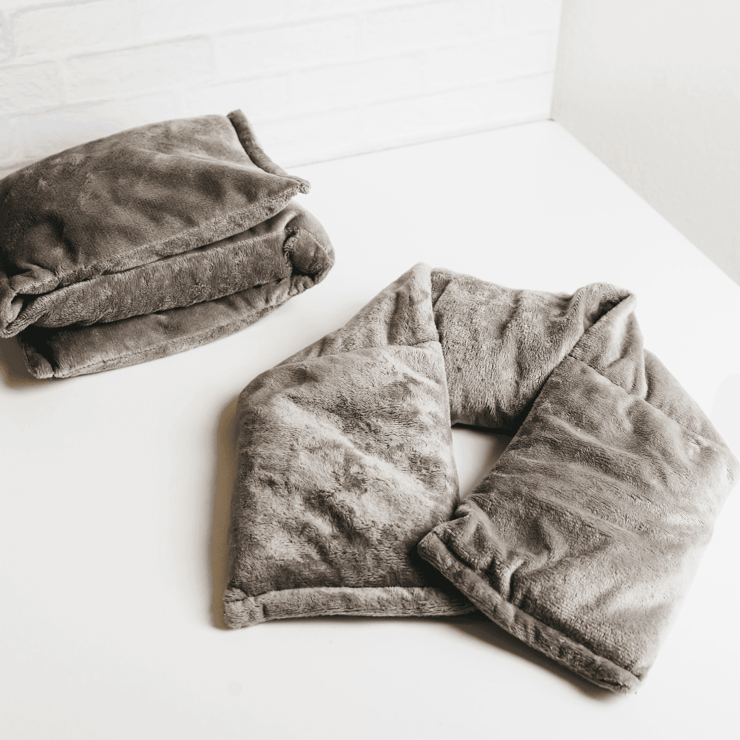 Cozy Fleece Neck Wrap - Gray