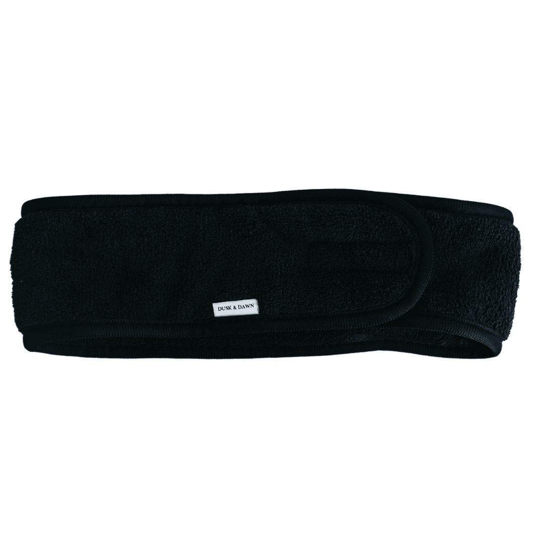 Coral Fleece Spa Headband - Black