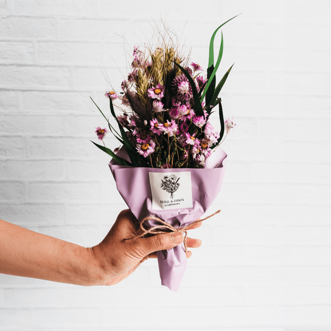 Iris Dried Flower Mini Bouquet