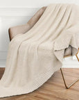 Cream Buttery Fluffy Throw Blanket