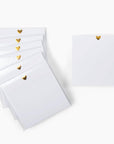 Heart Sticky Notes - Gold Foil Design