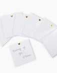 Heart Sticky Notes - Gold Foil Design
