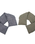 Denim Blue Luxury Linen Neck Wrap - Heat Therapy Pack