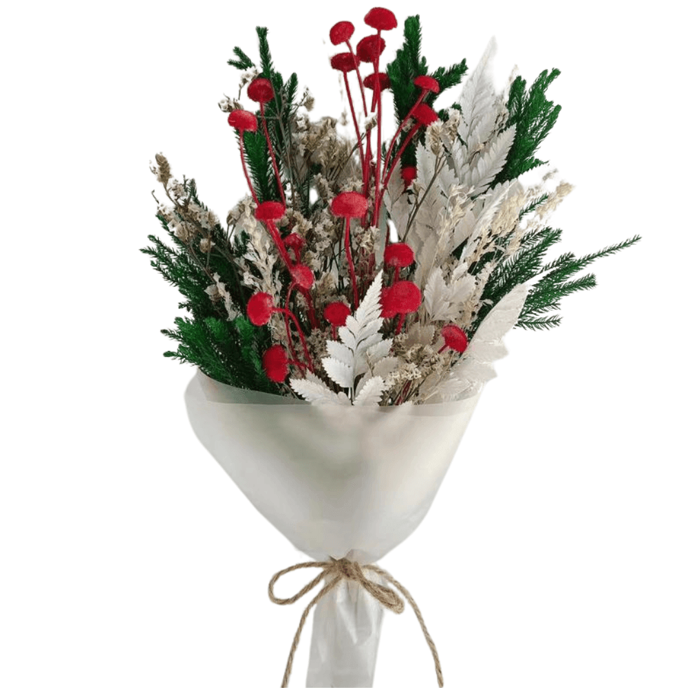 Dusk & Dawn Holly Dried Flower Bouquet