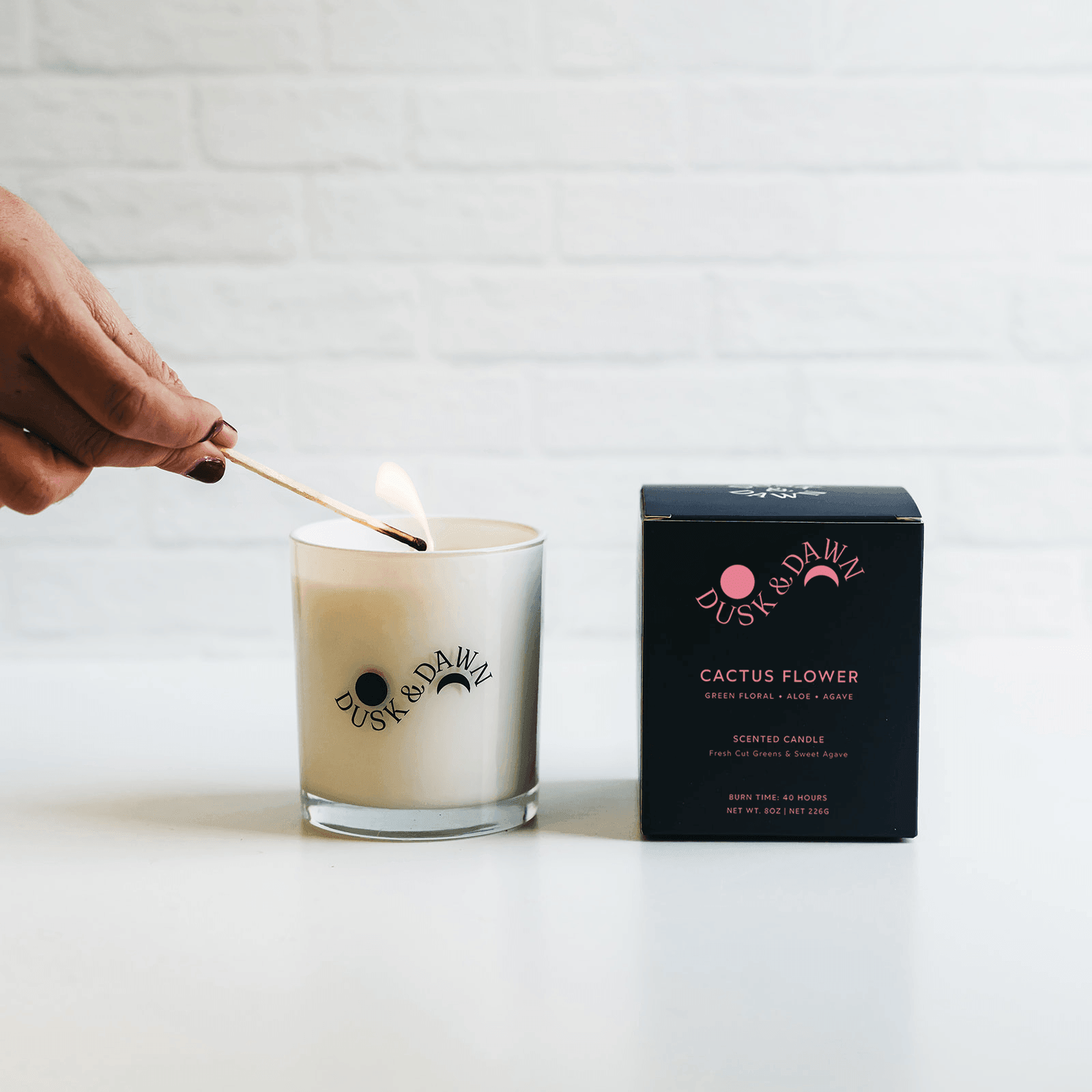 Dusk & Dawn Cactus Flower Soy Candle - Thumbnail 2