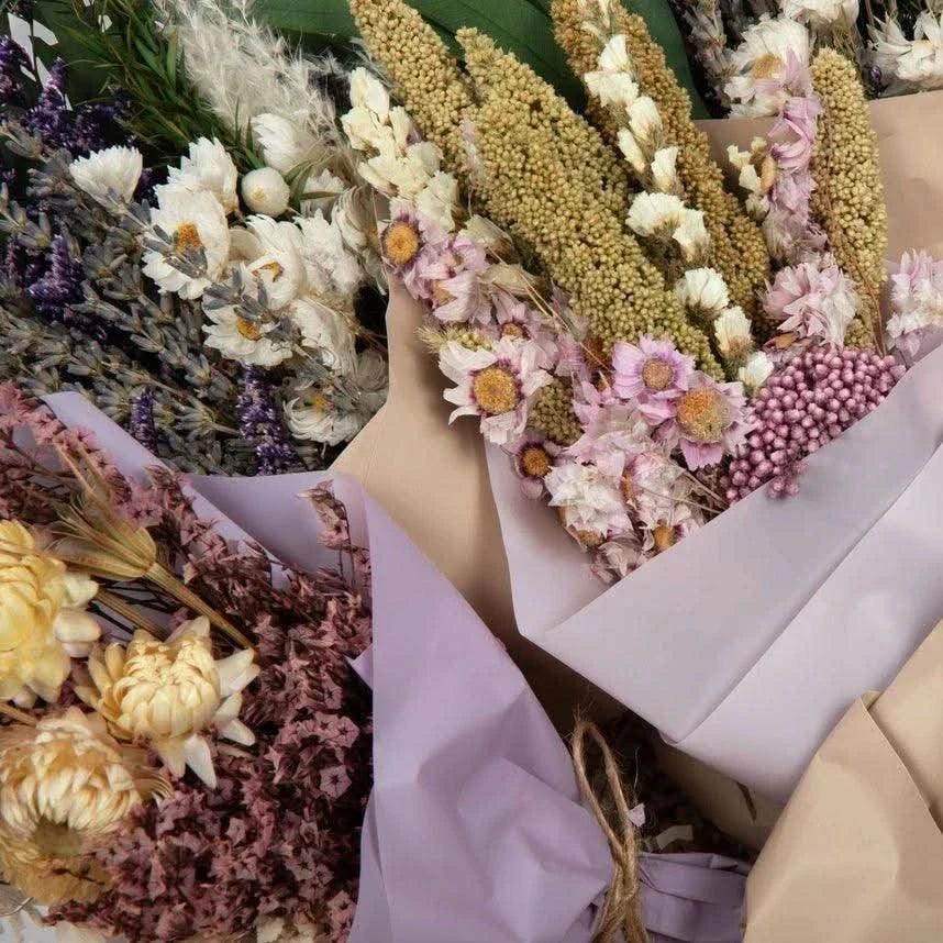 Iris Dried Flower Mini Bouquet